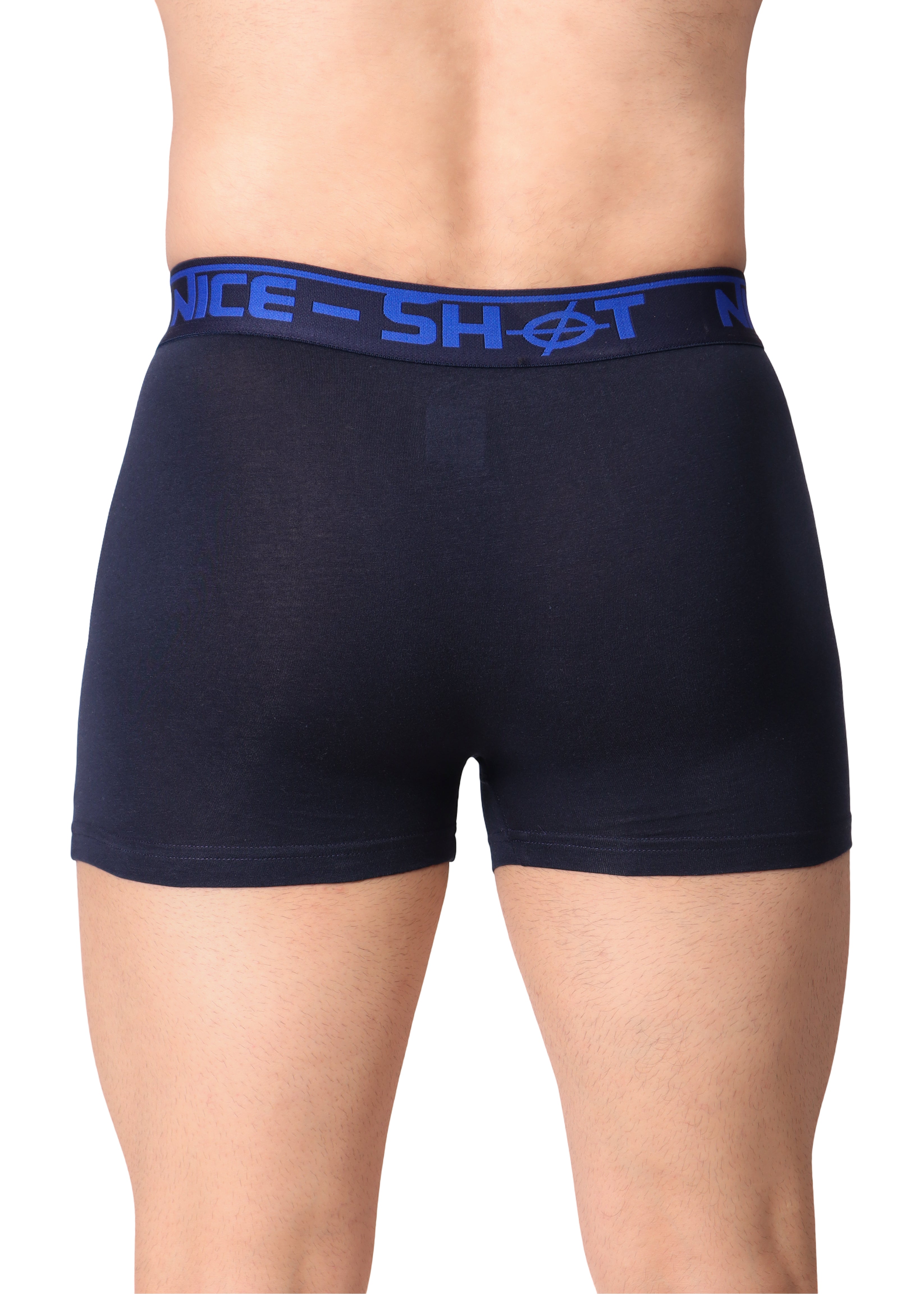 Men’s Boxer Briefs – Navy Blue with Royal Blue Waistband