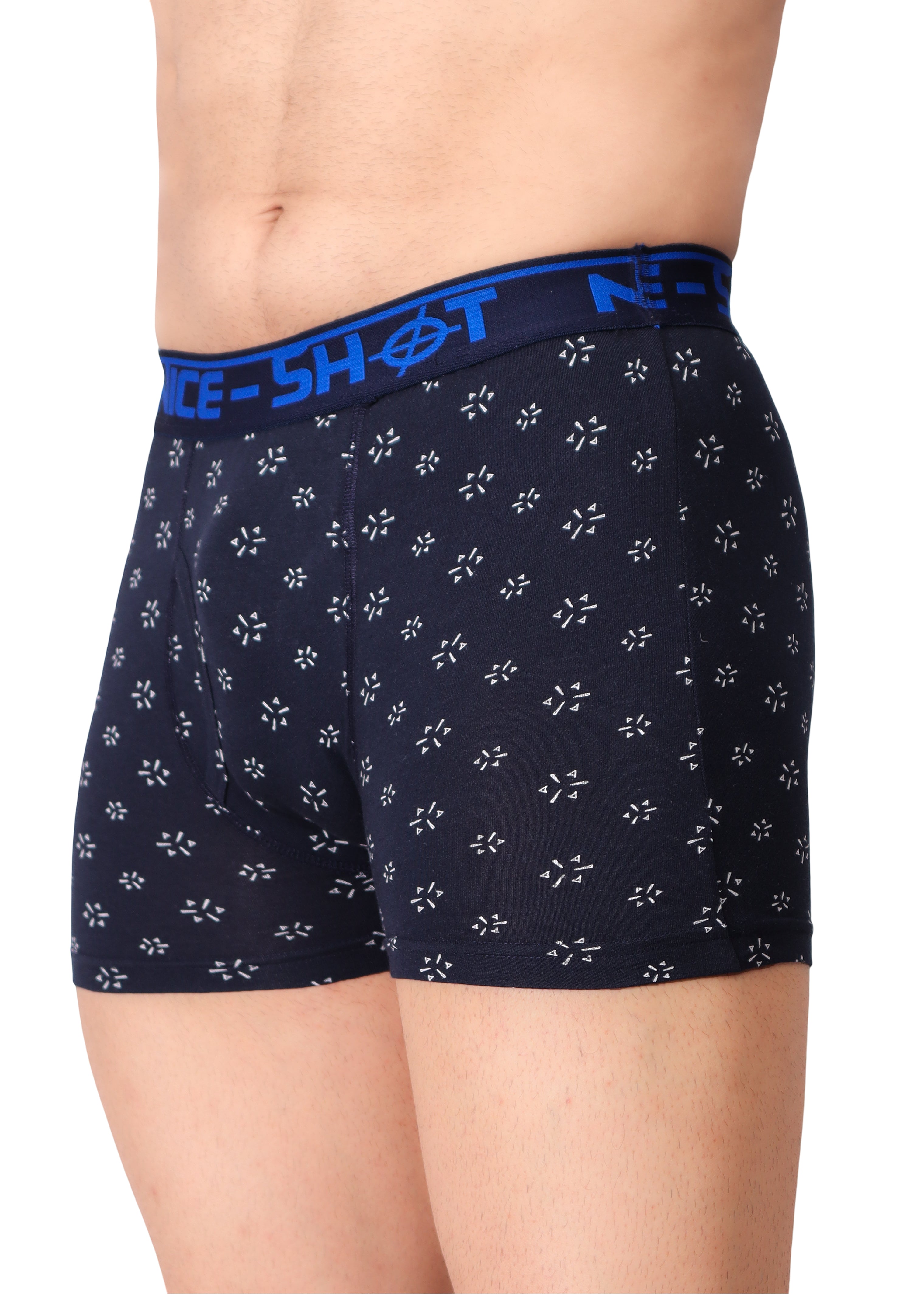 Men’s Boxer Briefs – Midnight Blue Star Pattern