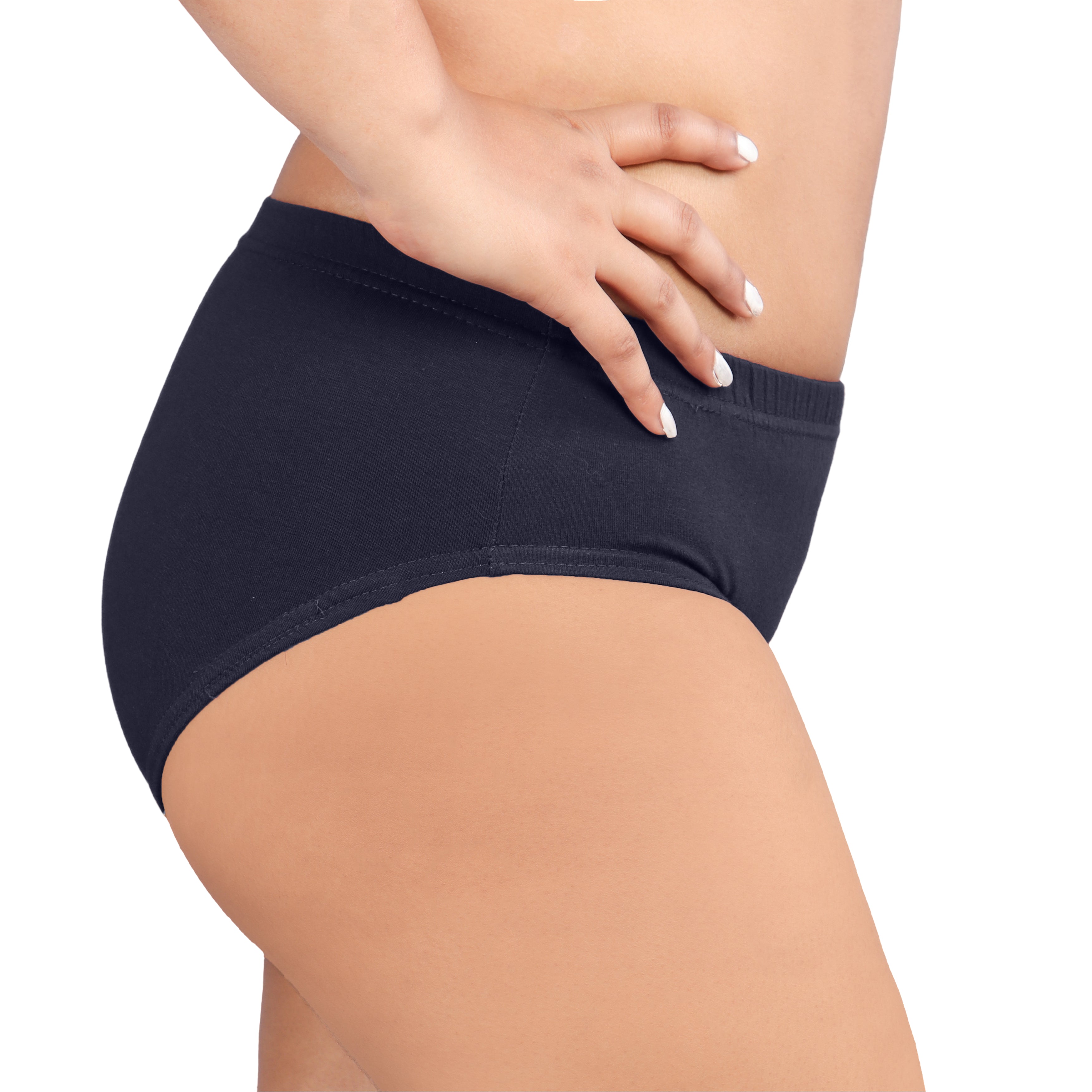 Women's Everyday Essential High-Rise Panties – Black