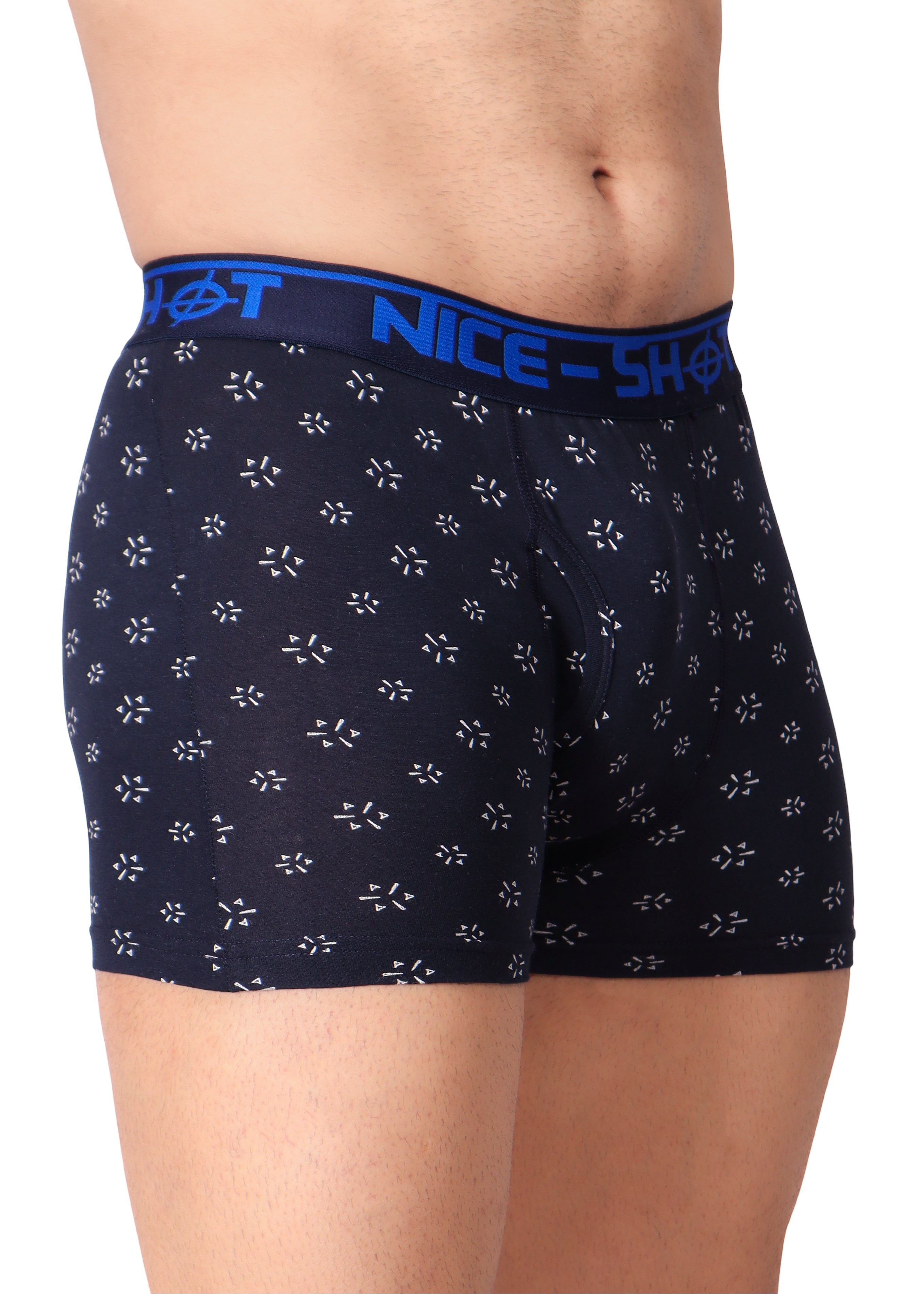 Men’s Boxer Briefs – Midnight Blue Star Pattern