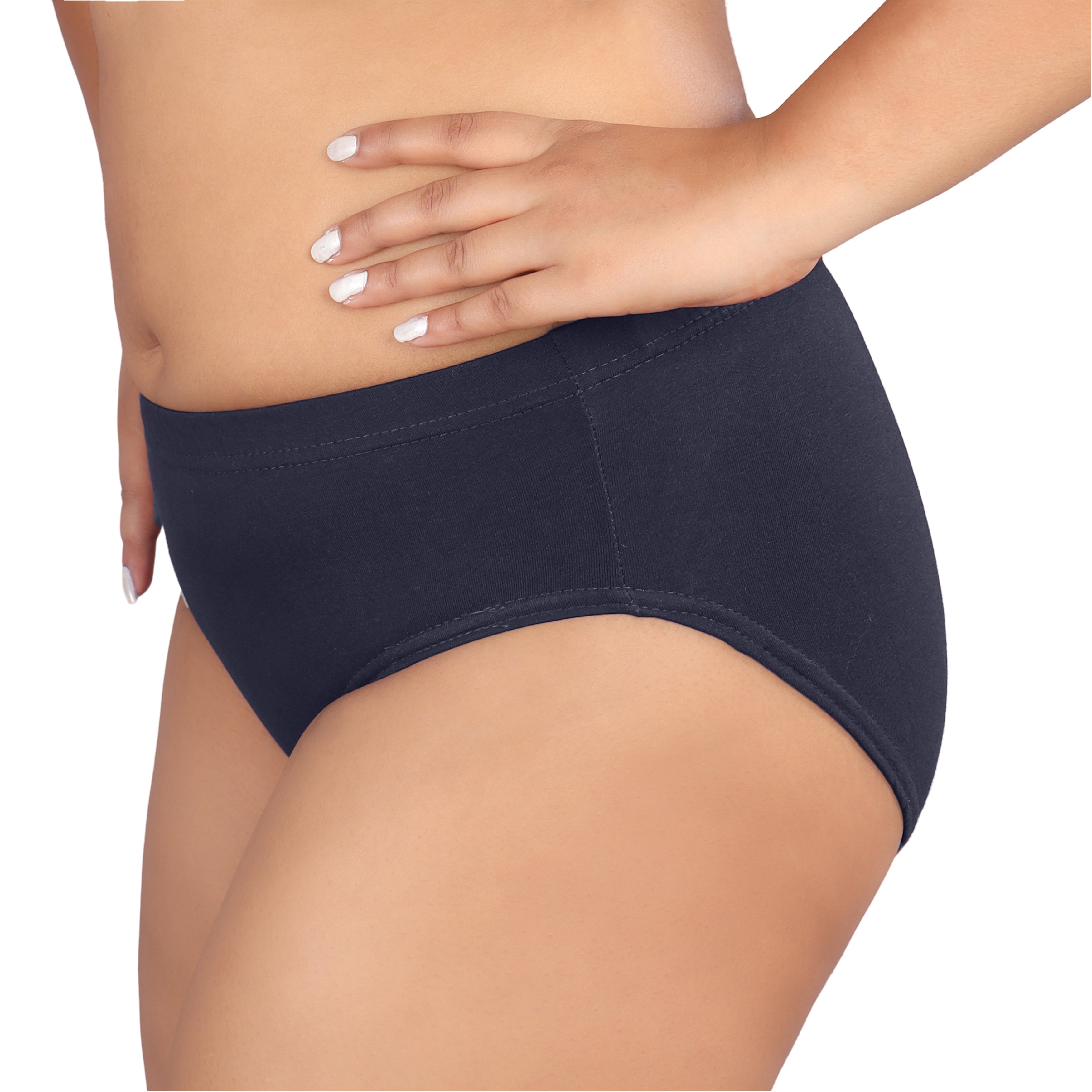 Women's Everyday Essential High-Rise Panties – Black