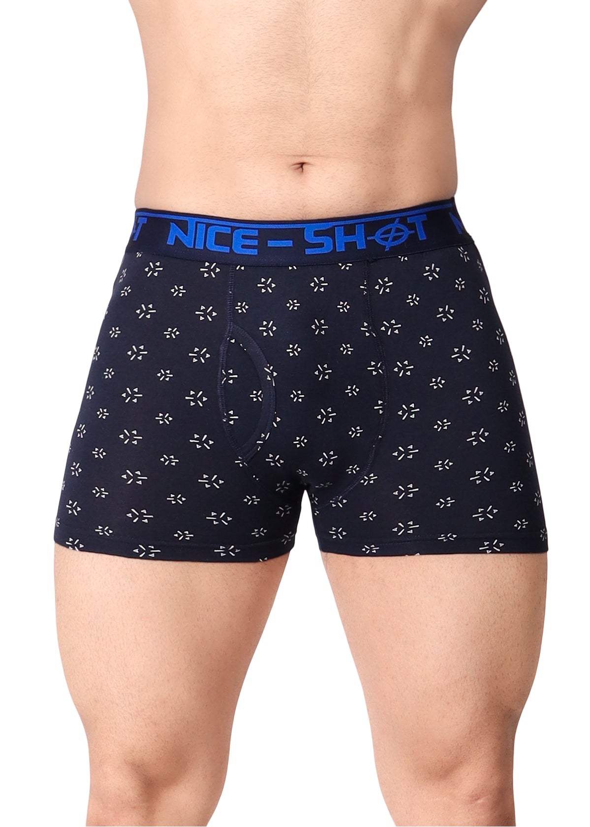 Men’s Boxer Briefs – Midnight Blue Star Pattern