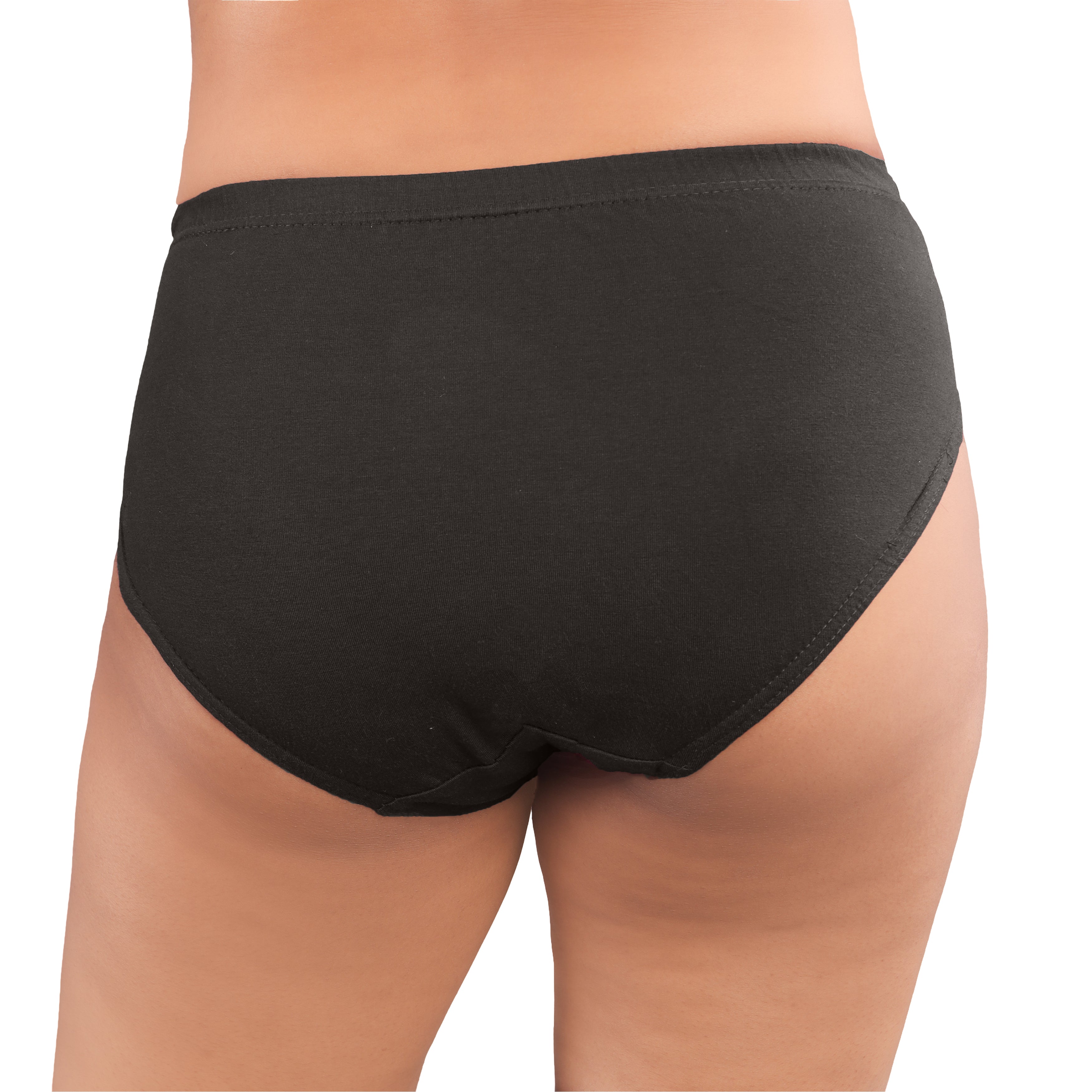Women’s Seamless High-Waist Briefs – Black