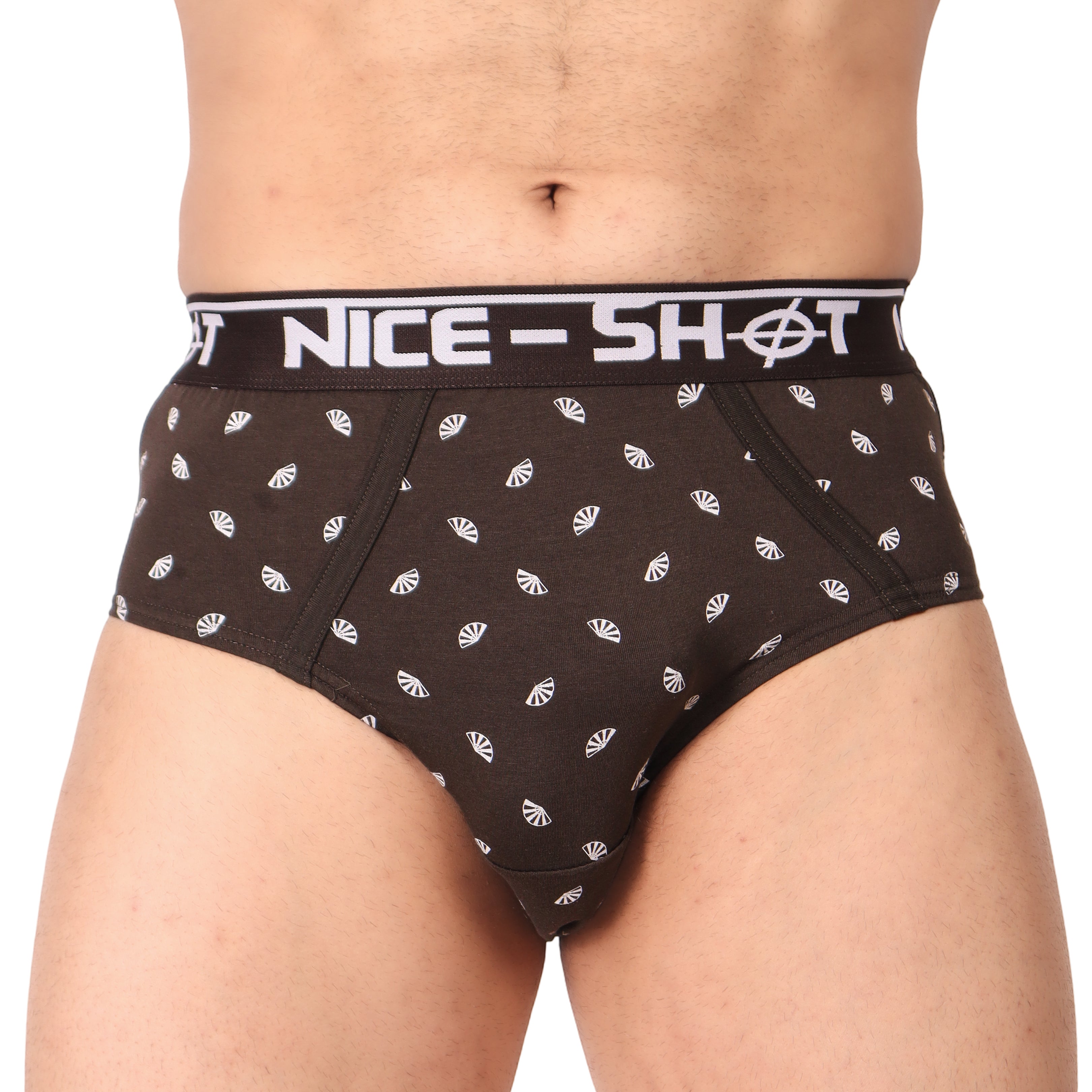 Men's Polka Dot Briefs – Espresso Brown