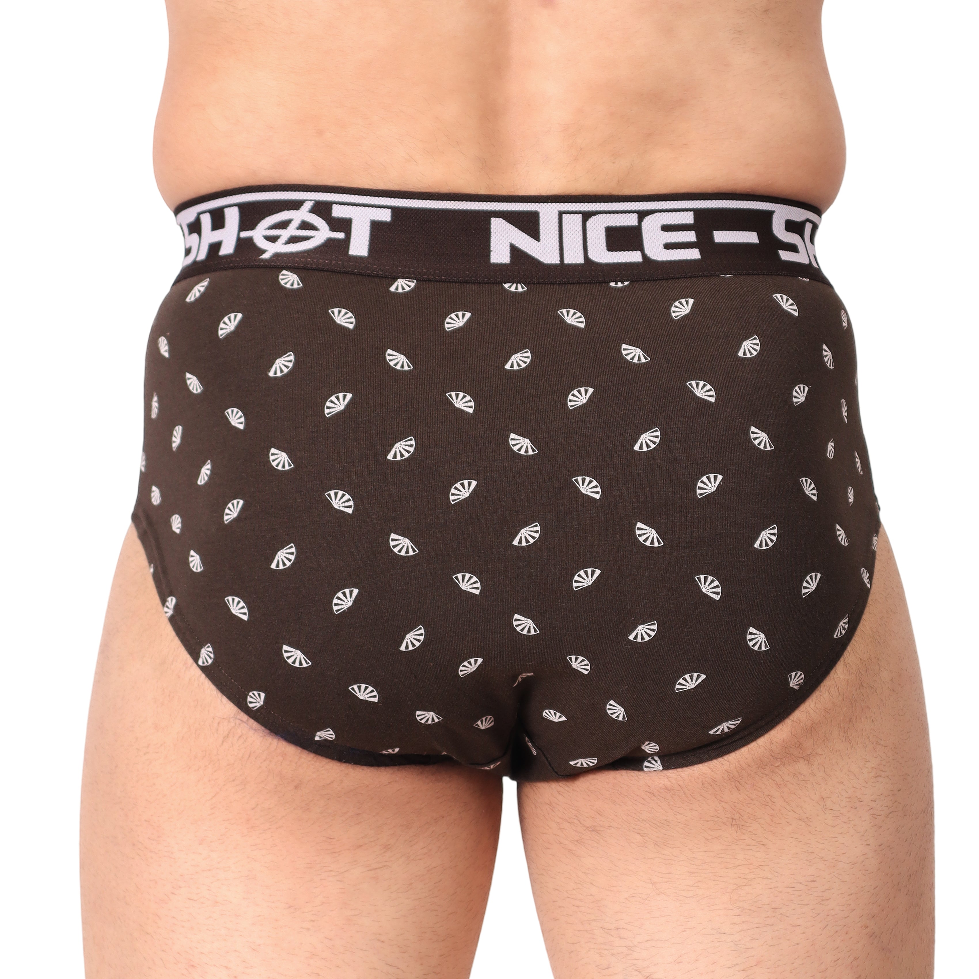 Men's Polka Dot Briefs – Espresso Brown
