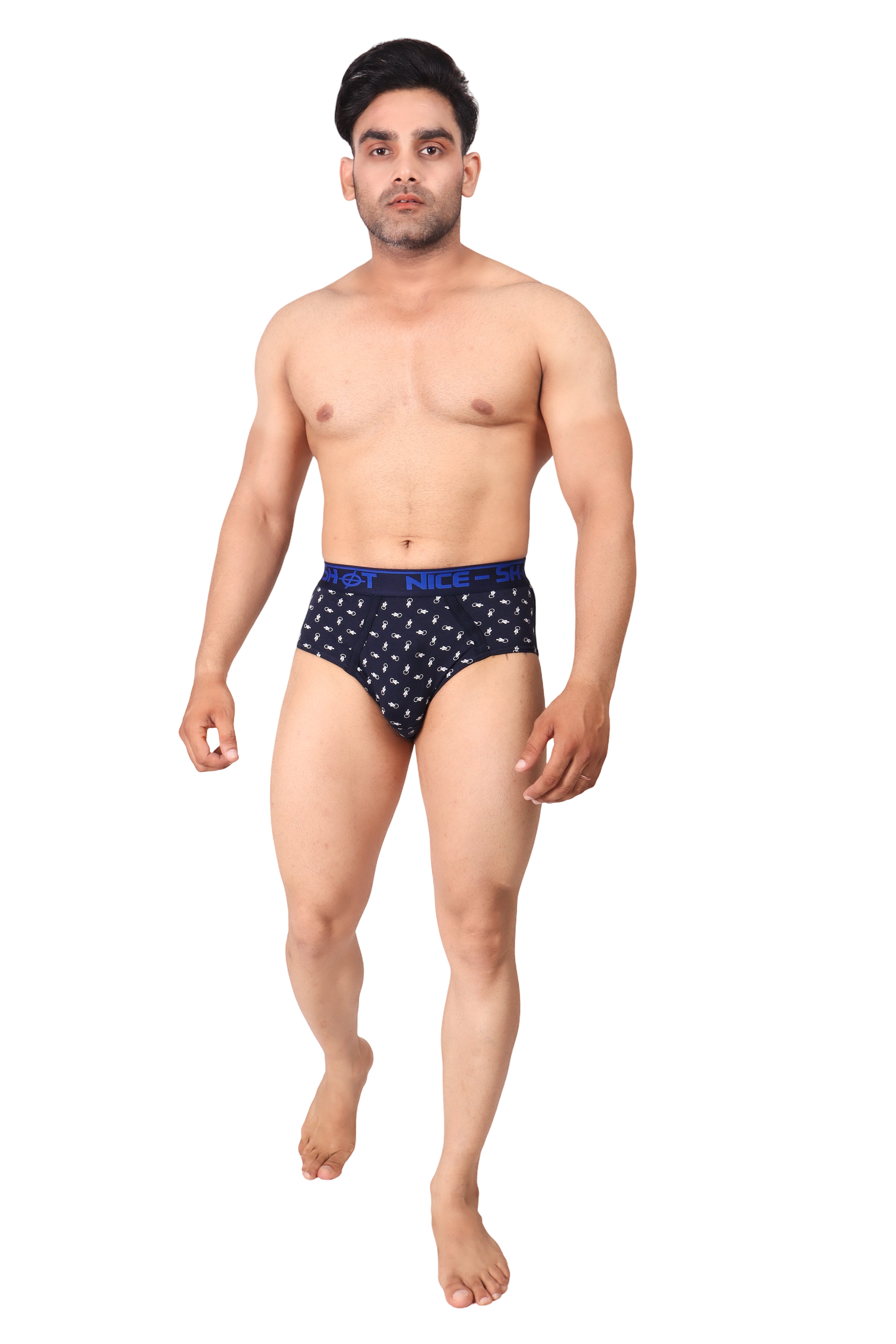 Men's Polka Dot Briefs – Midnight Navy