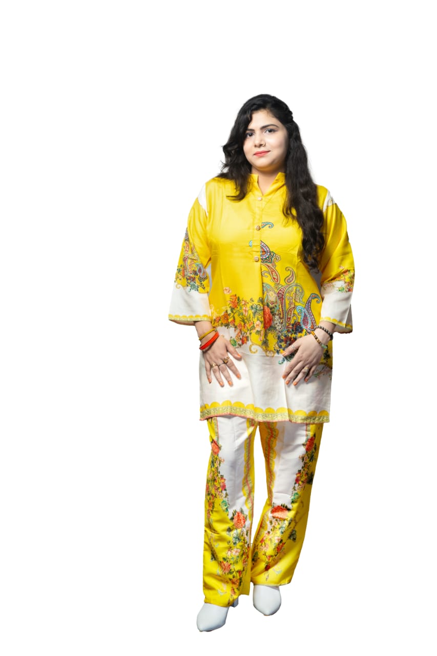 Yellow Floral Co-Ord Set