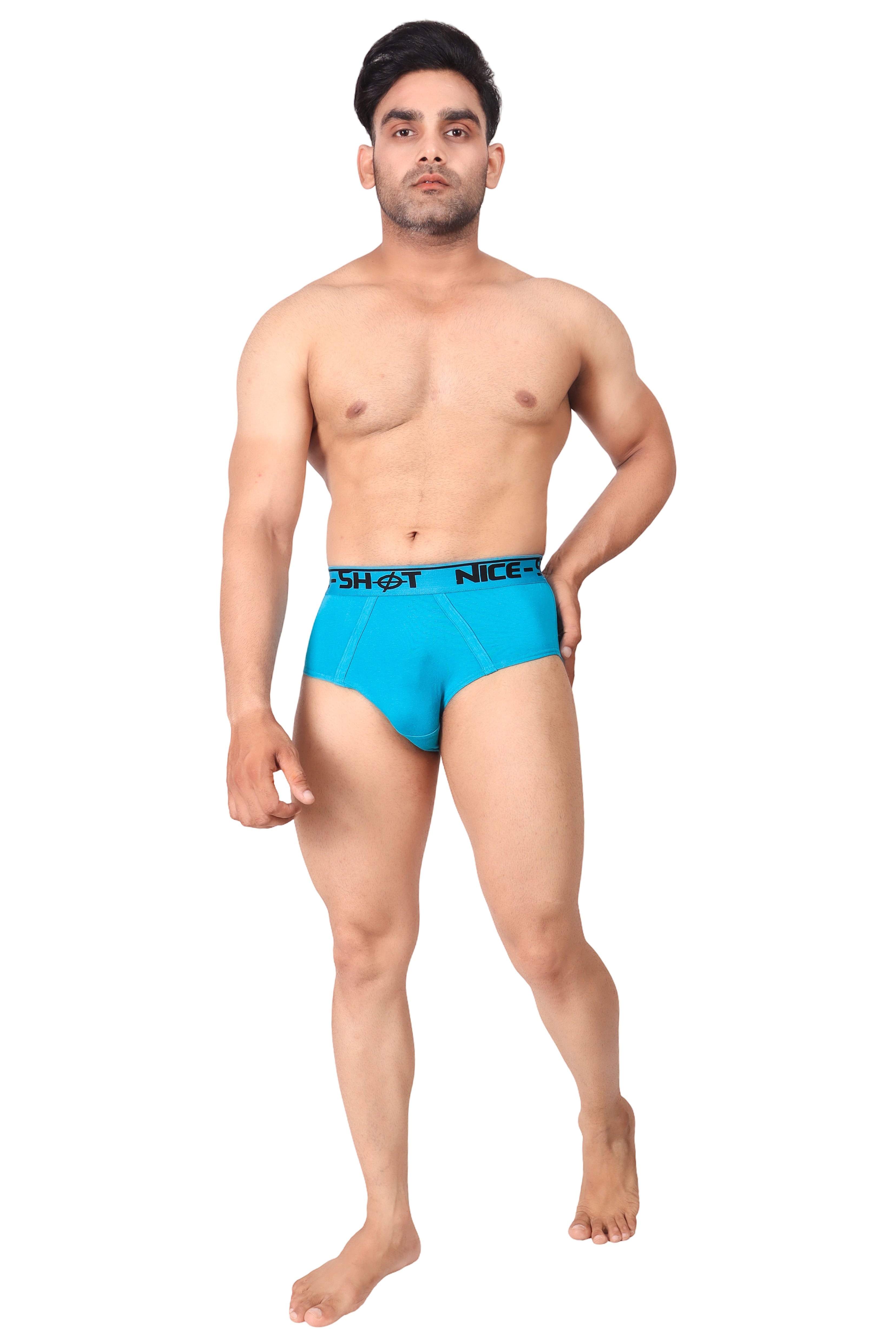 Men’s Electric Blue Briefs – Bold Moves by NICE SHOT