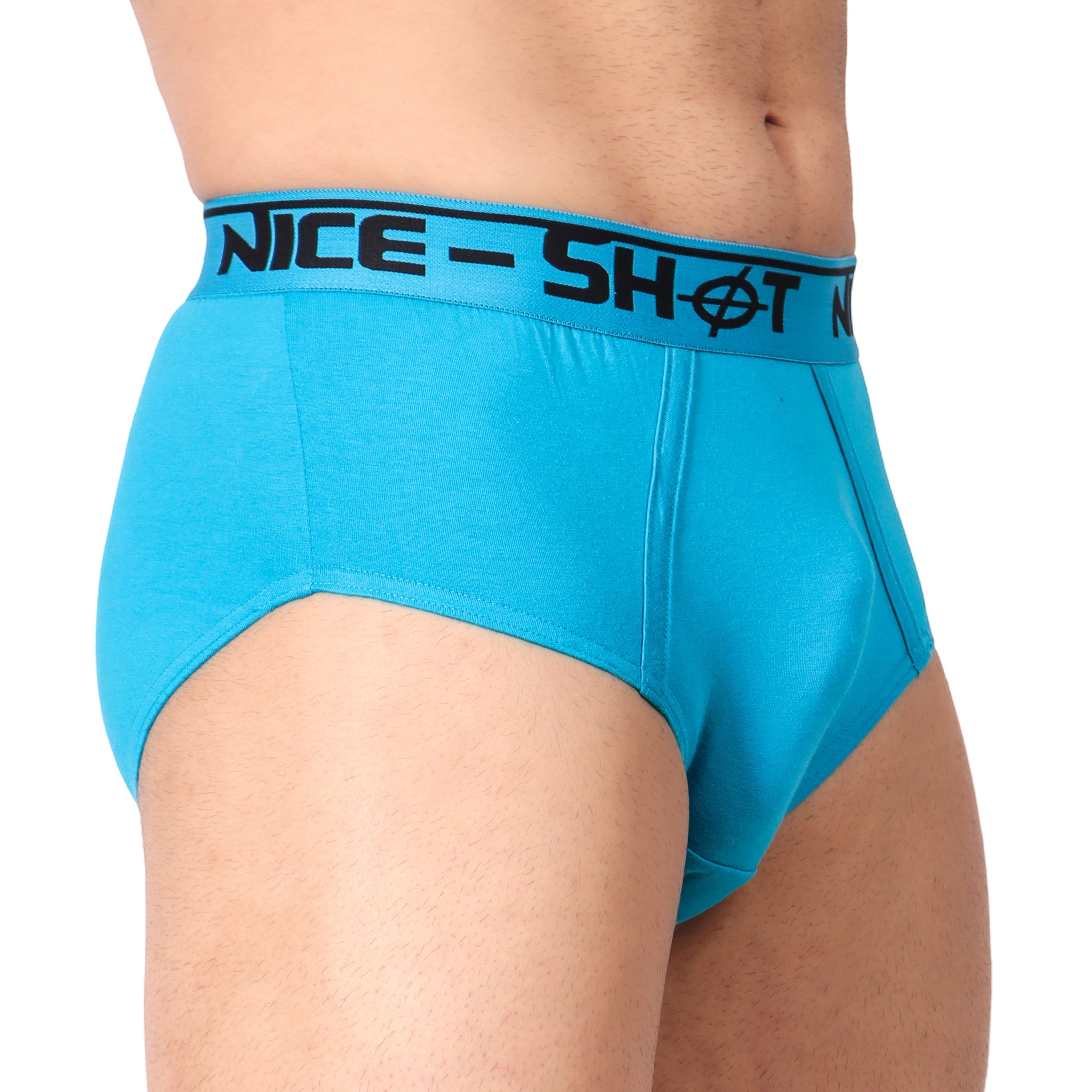 Men’s Electric Blue Briefs – Bold Moves by NICE SHOT