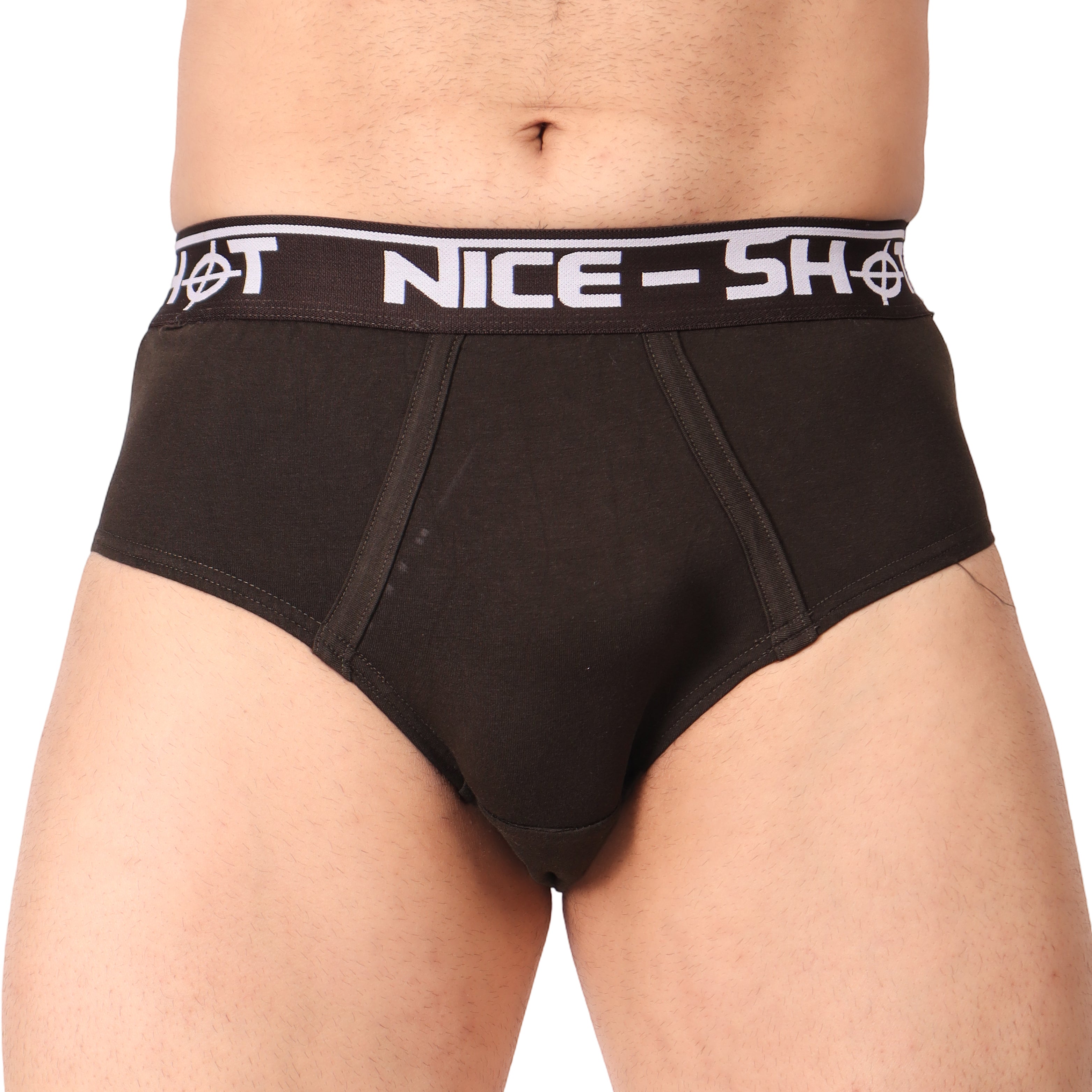 Men’s Jet Black Briefs – Everyday Power by NICE SHOT
