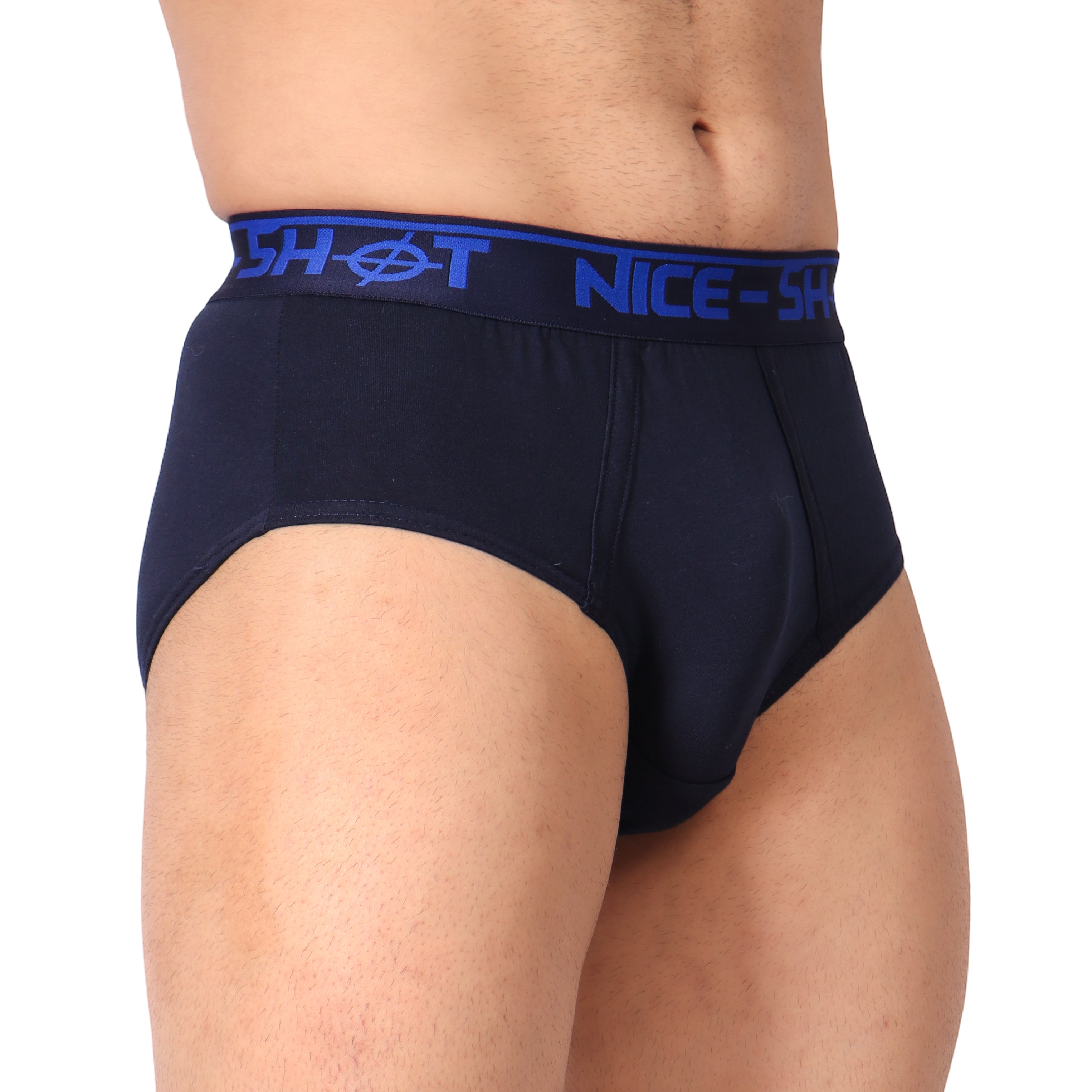 Men’s Classic Navy Briefs – Signature Fit by NICE SHOT