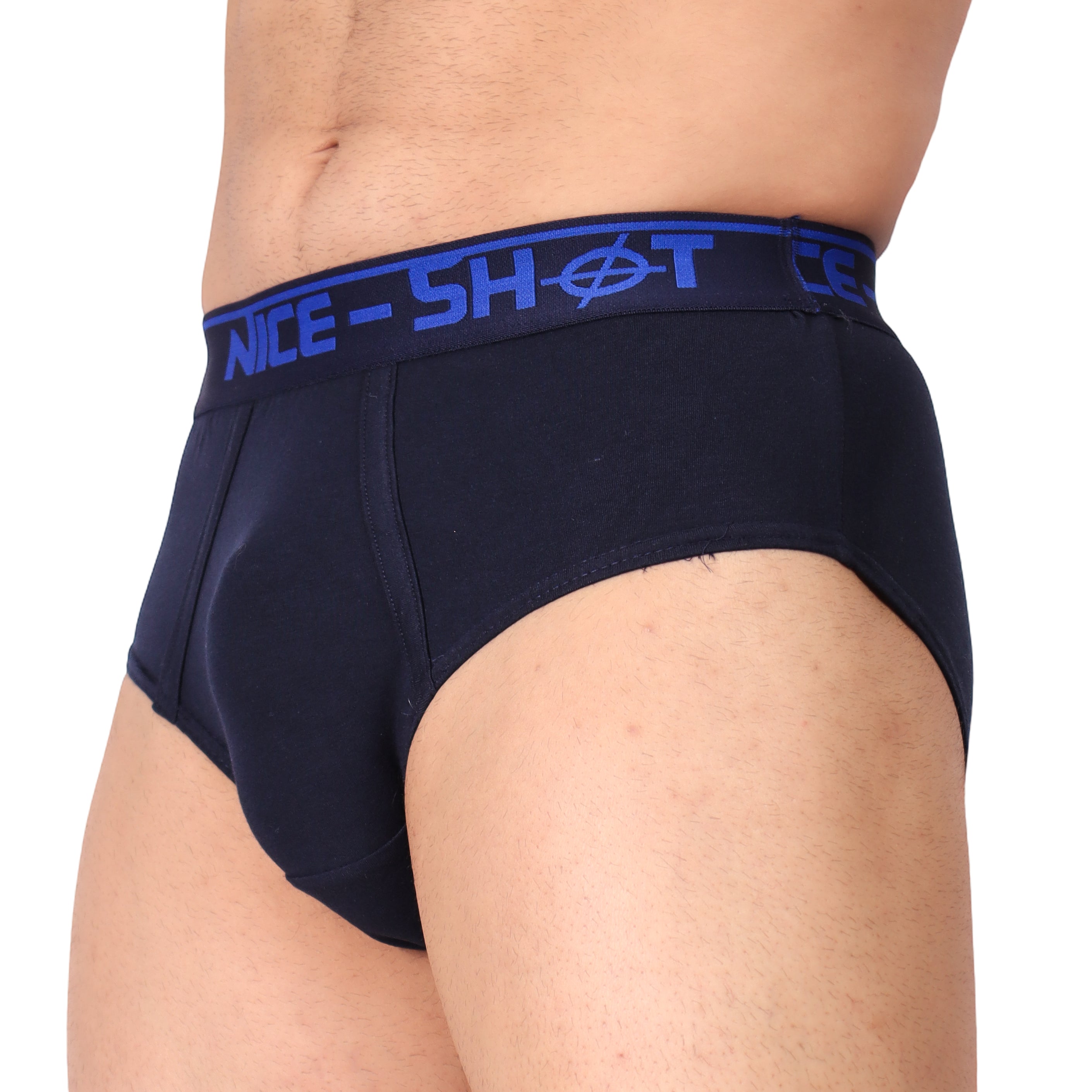 Men’s Classic Navy Briefs – Signature Fit by NICE SHOT