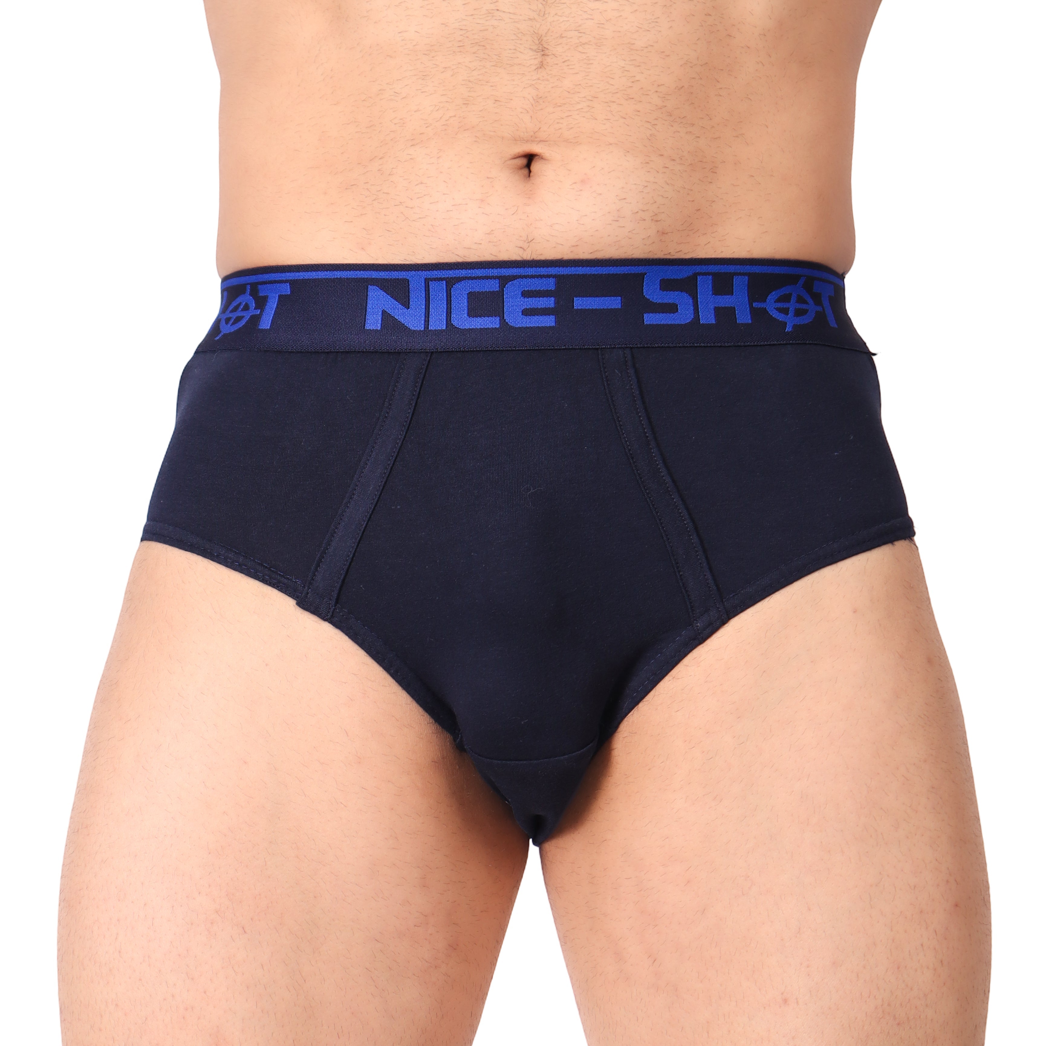 Men’s Classic Navy Briefs – Signature Fit by NICE SHOT