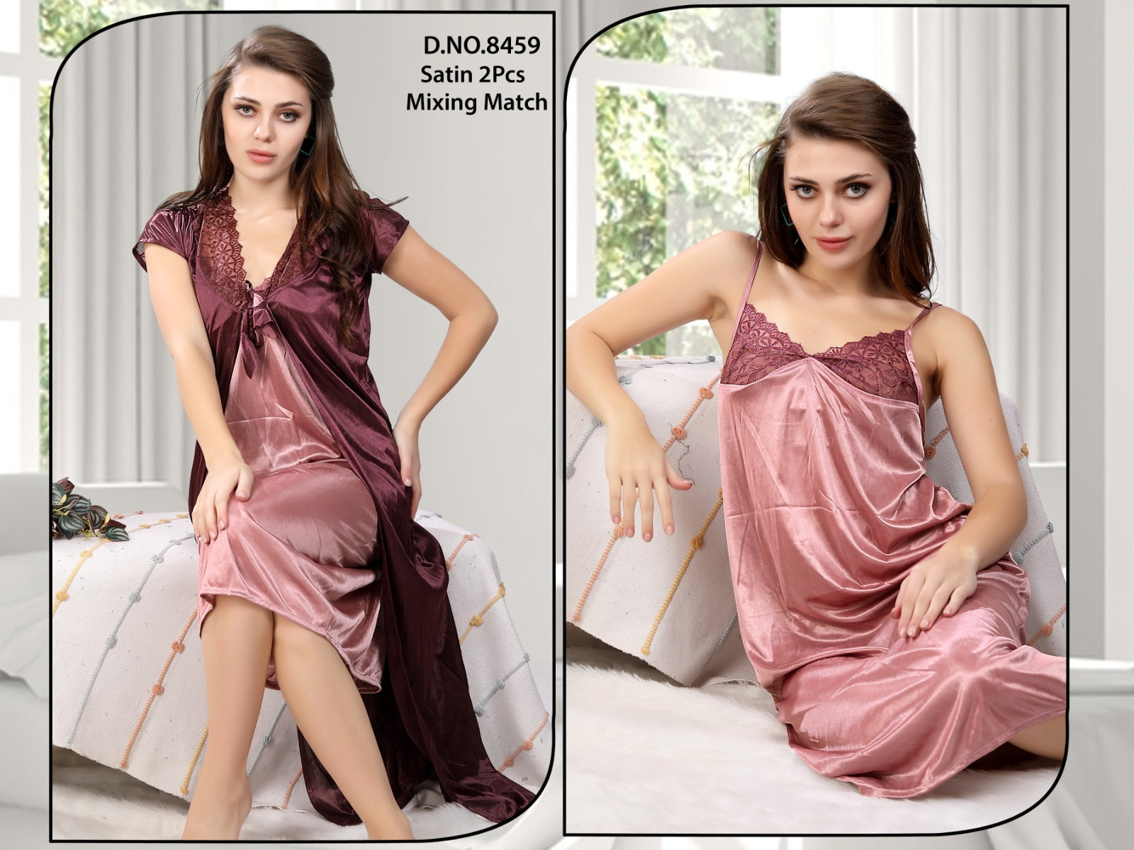Elegant Satin 2-Piece Nightwear Set