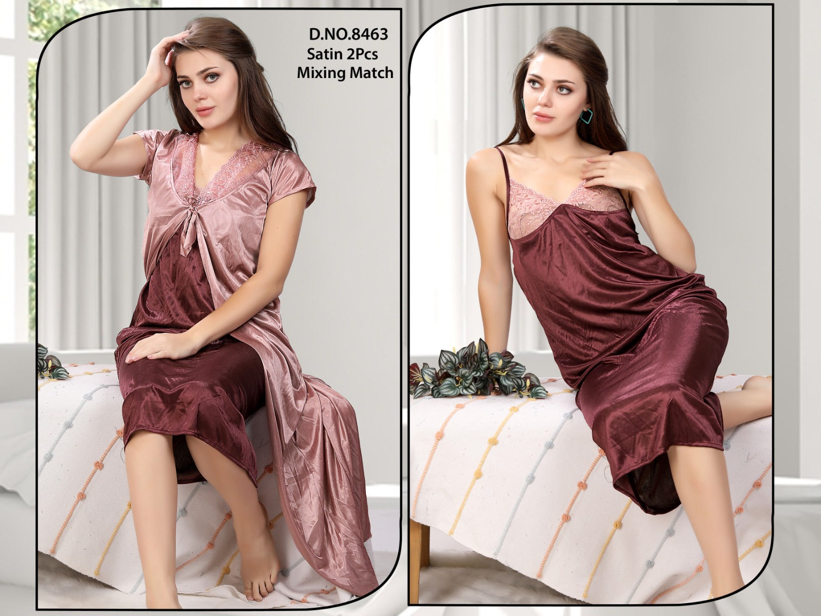 Chic Satin 2-Piece Nightwear Set