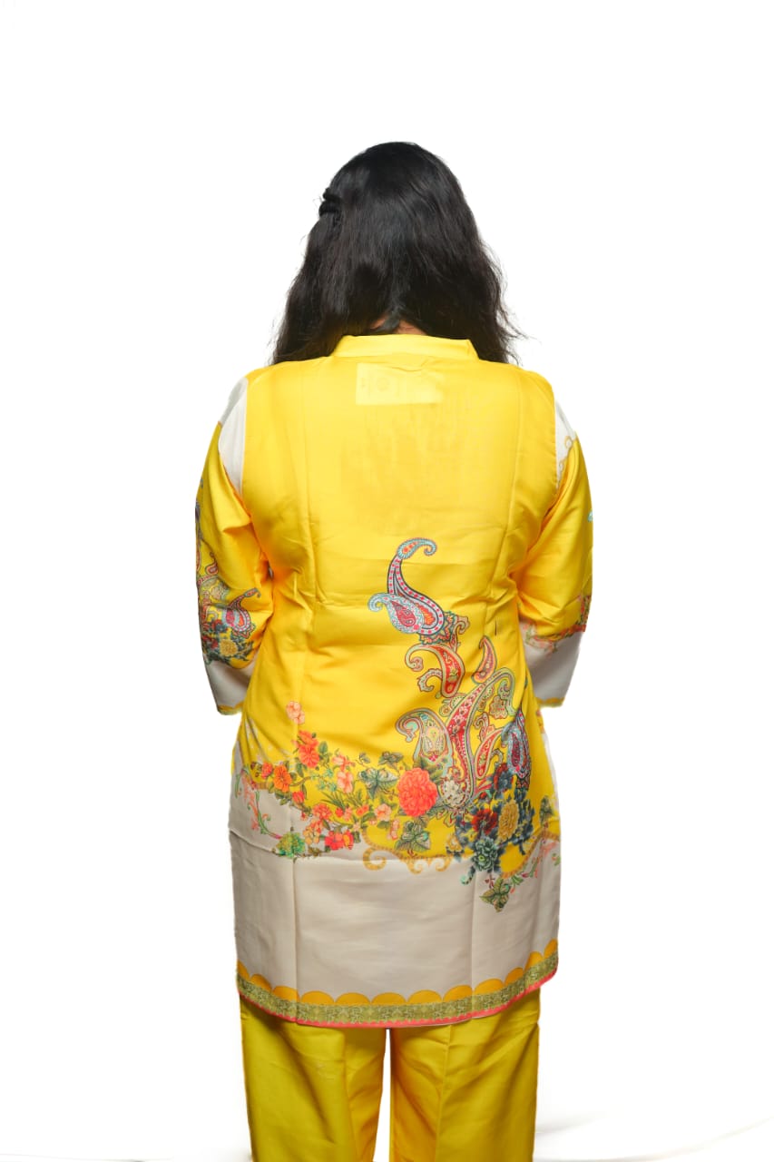 Yellow Floral Co-Ord Set